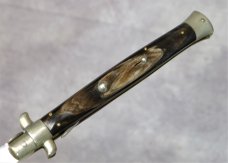 HUGE Vintage 1950s ROSCO Horn Scales Picklock Italian Stiletto Switch Blade 13" HUGE Vintage 1950s ROSCO Horn Scales Picklock Italian Stiletto Switch Blade 13"