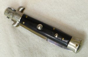 Vintage 1950s ROSCO Bakelite? Scales Picklock Italian Stiletto Switch Blade 7"