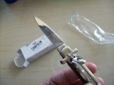 A. G. A. Campolin Dominus Lever Maltese Cross 6 Incher W/Brazilian Horn Handles NIB A. G. A. Campolin Dominus Lever Maltese Cross 6 Incher W/Brazilian Horn Handles NIB