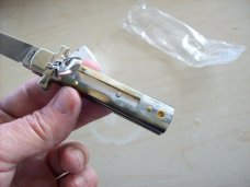 A. G. A. Campolin Dominus Lever Maltese Cross 6 Incher W/Brazilian Horn Handles NIB A. G. A. Campolin Dominus Lever Maltese Cross 6 Incher W/Brazilian Horn Handles NIB