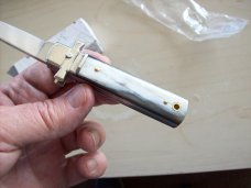 A. G. A. Campolin Dominus Lever Maltese Cross 6 Incher W/Brazilian Horn Handles NIB A. G. A. Campolin Dominus Lever Maltese Cross 6 Incher W/Brazilian Horn Handles NIB