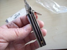 A. G. A. Campolin Dominus Lever Maltese Cross 6 Incher W/Brazilian Horn Handles NIB A. G. A. Campolin Dominus Lever Maltese Cross 6 Incher W/Brazilian Horn Handles NIB