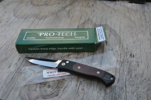 Brend # 2 Pro-Tech 120 CM Baby Brend 3 1/2" Cocobolo/Black  Mirror Polish 24/60 Near Mint Old Flag