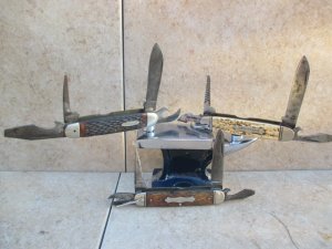 Three Scout Knives For Parts 