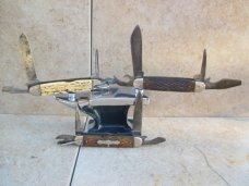 Three Scout Knives For Parts 