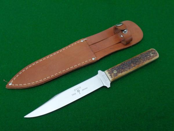 RARE c.1920's-30's BOKER USA 152 BONE Hunting Knife Full Blade Etch MINT ! 