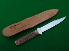 RARE c.1920's-30's BOKER USA 152 BONE Hunting Knife Full Blade Etch MINT ! 