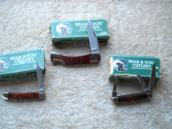 3 BEAR & SON USA KNIVES / BOXES 3 BEAR & SON USA KNIVES / BOXES