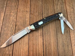 Marbles Germany 1992 Era Olbertz Factory Made Green Bone Whittler 1 of 100
