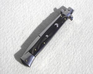 NEW FRANK BELTRAME 11" GENUINE DARK HORN ITALIAN STILETTO
