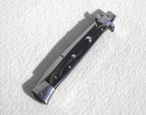 NEW FRANK BELTRAME 11" GENUINE DARK HORN ITALIAN STILETTO