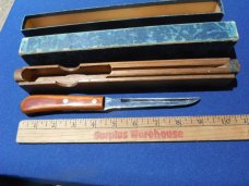 Rare Case XX (1950's) Vintage 5" Carve Master "P-Bar" Utility Knife W / Tray & Box. CASE XX USA Rare Case XX (1950's) Vintage 5" Carve Master "P-Bar" Utility Knife W / Tray & Box. CASE XX USA