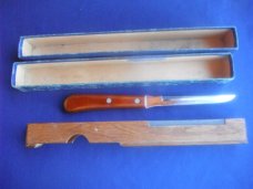 Rare Case XX (1950's) Vintage 5" Carve Master "P-Bar" Utility Knife W / Tray & Box. CASE XX USA Rare Case XX (1950's) Vintage 5" Carve Master "P-Bar" Utility Knife W / Tray & Box. CASE XX USA