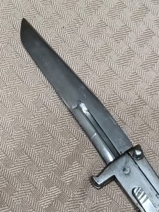 Vintage AK 47 Torsion Spring Russian Prisons Knife. Vintage AK 47 Torsion Spring Russian Prisons Knife.