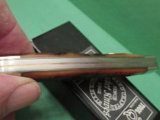 Queen Cutlery Amber Carved Stag Bone Stockman Pattern # 9 Queen Cutlery Amber Carved Stag Bone Stockman Pattern # 9