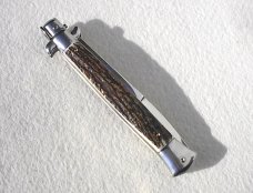 NEW FRANK BELTRAME 11" GENUINE STAG ITALIAN STILETTO