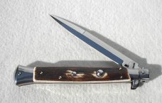 NEW FRANK BELTRAME 11" GENUINE STAG ITALIAN STILETTO