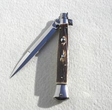NEW FRANK BELTRAME 11" GENUINE STAG ITALIAN STILETTO
