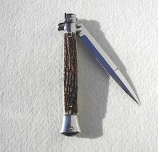 NEW FRANK BELTRAME 11" GENUINE STAG ITALIAN STILETTO