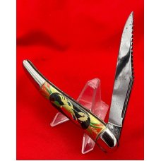 Vintage Imperial PROV USA 1-Blade Texas Toothpick w/Foil Scales Flying Mallard c.1946-56 Vintage Imperial PROV USA 1-Blade Texas Toothpick w/Foil Scales Flying Mallard c.1946-56