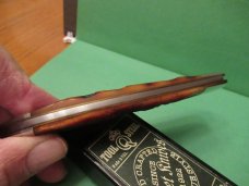 Queen Cutlery Amber Carved Bone Stag Large Folding Hunter Pattern # 44 Queen Cutlery Amber Carved Bone Stag Large Folding Hunter Pattern # 44