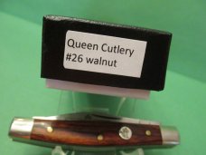 Queen Cutlery Titusville PA Walnut Stockman Pattern # 26 Queen Cutlery Titusville PA Walnut Stockman Pattern # 26