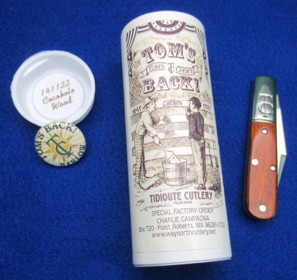 Great Eastern Cutlery. Tom's Back Charlie Campagna Choice SFO 141122. .........................(920)