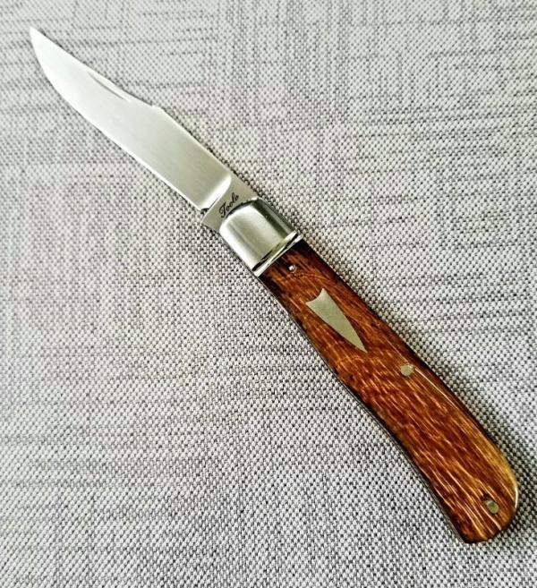 Bobby Toole Custom Mammoth Ivory Backpocket Knife, New, CPM-154 ,4 5/8" ,Steel Bolsters..shield Bobby Toole Custom Mammoth Ivory Backpocket Knife, New, CPM-154 ,4 5/8" ,Steel Bolsters..shield