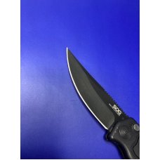 SOG TAC MINI AUTO BLACK DROP POINT BLADE