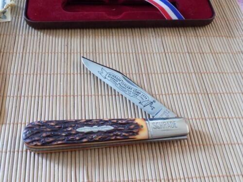 Schrade Cutlery Daddy Barlow 1904-1984 USA With Original leather Box, All papers