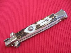 NEW ARMANDO BELTRAME 9" STAG Bayonet Blade ITALIAN STILETTO Knife NEW ARMANDO BELTRAME 9" STAG Bayonet Blade ITALIAN STILETTO Knife