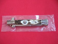 NEW ARMANDO BELTRAME 9" STAG Bayonet Blade ITALIAN STILETTO Knife NEW ARMANDO BELTRAME 9" STAG Bayonet Blade ITALIAN STILETTO Knife