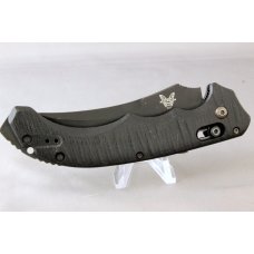 BENCHMADE 8600 Automatic Knife, Micarta-Like Non-Slip Handles, Axis Lock, Fires Hard, Locks Tight