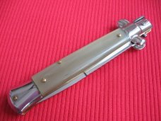 New ITALY INOX 9" BLONDE HORN Bayonet BLADE ITALIAN STILETTO Knife New ITALY INOX 9" BLONDE HORN Bayonet BLADE ITALIAN STILETTO Knife