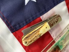 Case XX 1982 8 Dot Razor Barlow Knife w Great Stag Handles -Mdl# 52009 1/2 SSP -Serial #2210 -Minty! Case XX 1982 8 Dot Razor Barlow Knife w Great Stag Handles -Mdl# 52009 1/2 SSP -Serial #2210 -Minty!