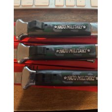 Three new in box Nato Military OTF’s with imperfect blade tips Three new in box Nato Military OTF’s with imperfect blade tips