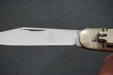 + VTG SCARCE HUBERTUS SOLINGEN ROSTFREI BUCKHORN MEDIUM 'SPRINGER' LEVERLOCK AUTOMATIC KNIFE +