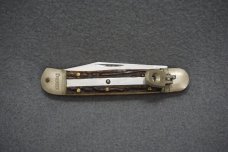 + VTG SCARCE HUBERTUS SOLINGEN ROSTFREI BUCKHORN MEDIUM 'SPRINGER' LEVERLOCK AUTOMATIC KNIFE +