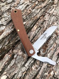 GEC FARM & FIELD 715222 NATURAL CANVAS MICARTA SOD BUSTER1095 CARBON KNIFE 