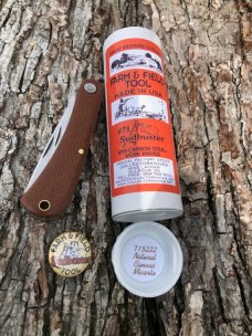 GEC FARM & FIELD 715222 NATURAL CANVAS MICARTA SOD BUSTER1095 CARBON KNIFE 