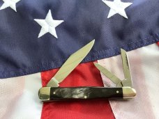 Weidmannsheil 3 Blade Whittler w/ Buffalo Horn Handles -NOS -NM Weidmannsheil 3 Blade Whittler w/ Buffalo Horn Handles -NOS -NM