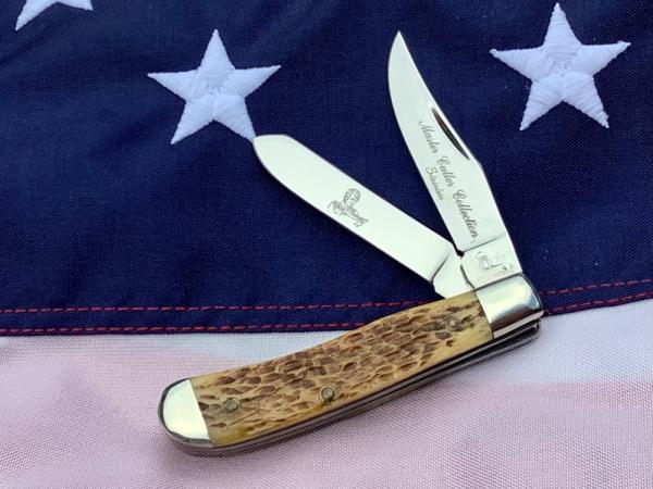 Vintage 1977 Queen Master Cutler Collection Small Trapper Pocket Knife w/ Beautiful Handles Vintage 1977 Queen Master Cutler Collection Small Trapper Pocket Knife w/ Beautiful Handles