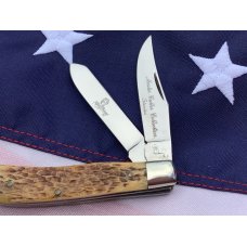 Vintage 1977 Queen Master Cutler Collection Small Trapper Pocket Knife w/ Beautiful Handles Vintage 1977 Queen Master Cutler Collection Small Trapper Pocket Knife w/ Beautiful Handles