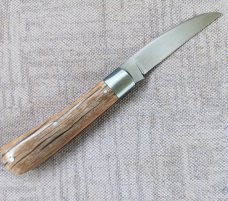 Pascal Boucher Mammoth Ivory Swayback..Cpm154..4" closed...red liners...coa and pouch..smooth scales Pascal Boucher Mammoth Ivory Swayback..Cpm154..4" closed...red liners...coa and pouch..smooth scales