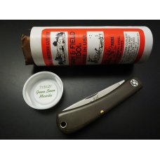Great Eastern Cutlery #71 Bullnose Sodbuster Green Linen Micarta GEC 715121