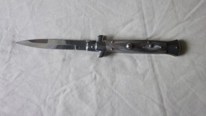FRANK BELTRAME 9" GENUINE BRAZILIAN HORN BAYONET BLADE ITALIAN STILETTO