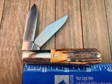 Henckels by Boker 3 Blade Stag Barlow Solingen Germany Henckels by Boker 3 Blade Stag Barlow Solingen Germany