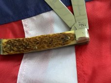 Vintage 1977 Queen Master Cutler Collection Trapper Pocket Knife w/ Beautiful Handles Vintage 1977 Queen Master Cutler Collection Trapper Pocket Knife w/ Beautiful Handles