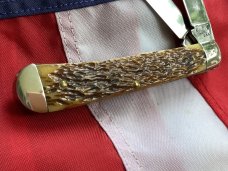 Vintage 1977 Queen Master Cutler Collection Trapper Pocket Knife w/ Beautiful Handles Vintage 1977 Queen Master Cutler Collection Trapper Pocket Knife w/ Beautiful Handles