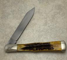 Cripple Creek USA Old Fort TN 1989  American Edge 1 of 45 Stag Coke Bottle Knife 